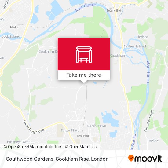 Southwood Gardens, Cookham Rise map