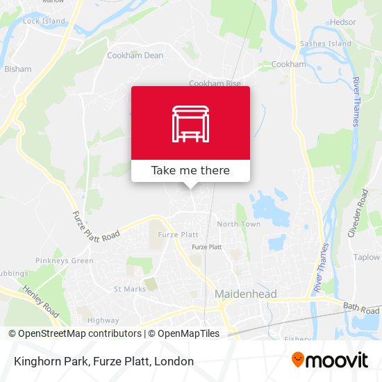 Kinghorn Park, Furze Platt map