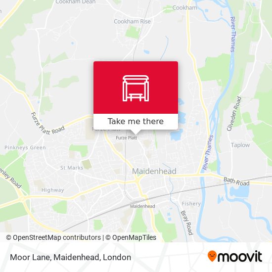 Moor Lane, Maidenhead map