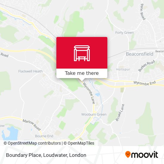Boundary Place, Loudwater map