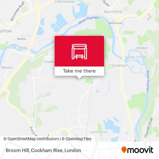 Broom Hill, Cookham Rise map