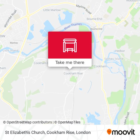 St Elizabeth's Church, Cookham Rise map