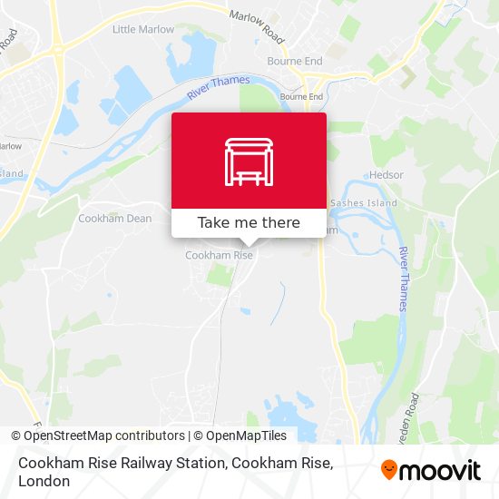 Cookham Rise Railway Station, Cookham Rise map