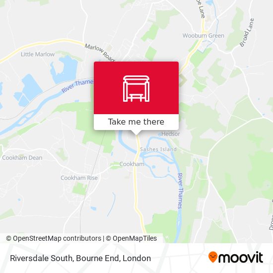 Riversdale South, Bourne End map