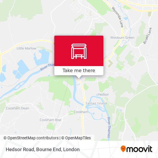 Hedsor Road, Bourne End map