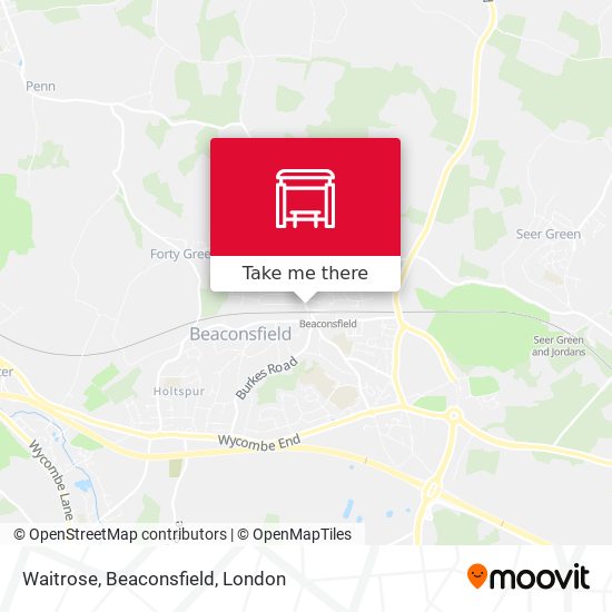 Waitrose, Beaconsfield map