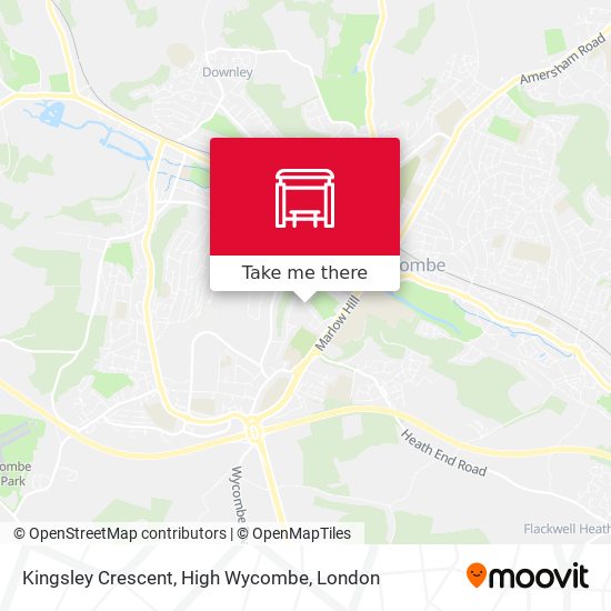 Kingsley Crescent, High Wycombe map