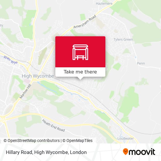 Hillary Road, High Wycombe map