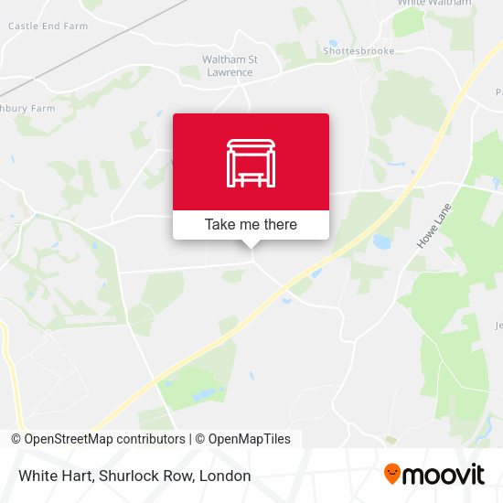 White Hart, Shurlock Row map