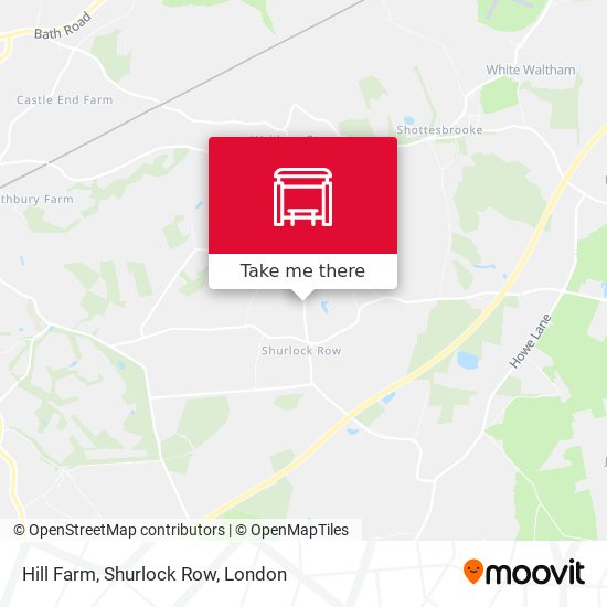 Hill Farm, Shurlock Row map