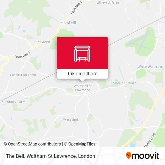 The Bell, Waltham St Lawrence map