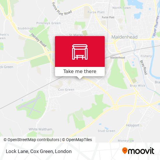 Lock Lane, Cox Green map