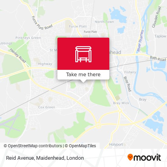 Reid Avenue, Maidenhead map