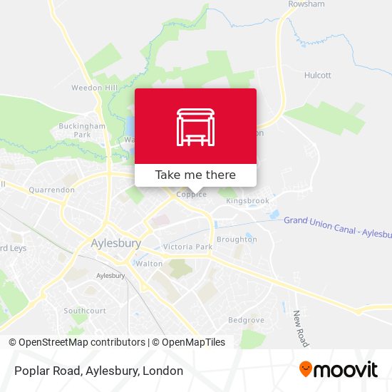 Poplar Road, Aylesbury map