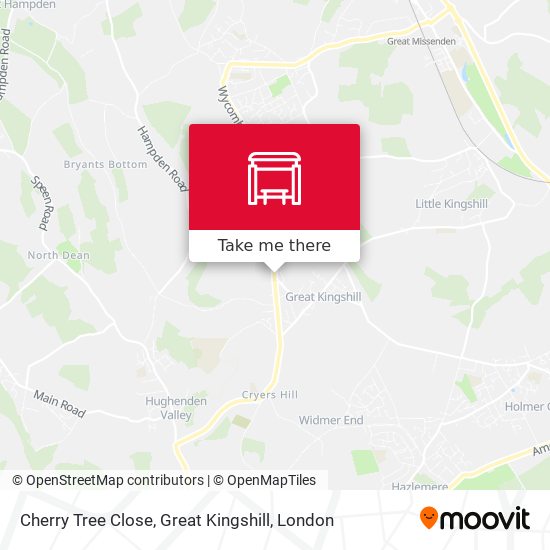 Cherry Tree Close, Great Kingshill map