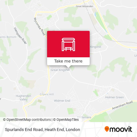 Spurlands End Road, Heath End map