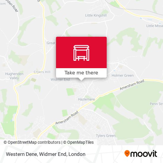Western Dene, Widmer End map