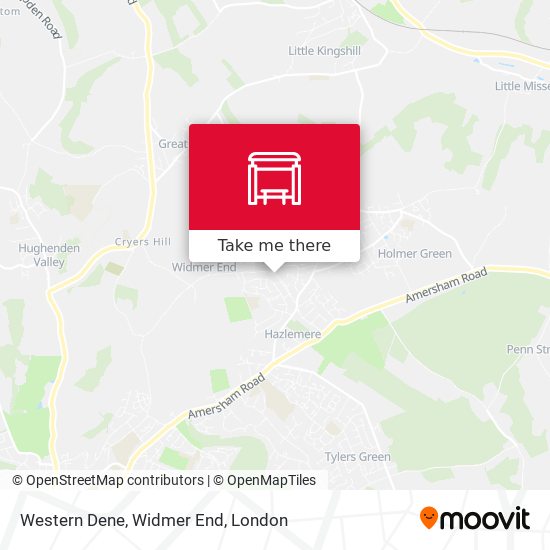 Western Dene, Widmer End map