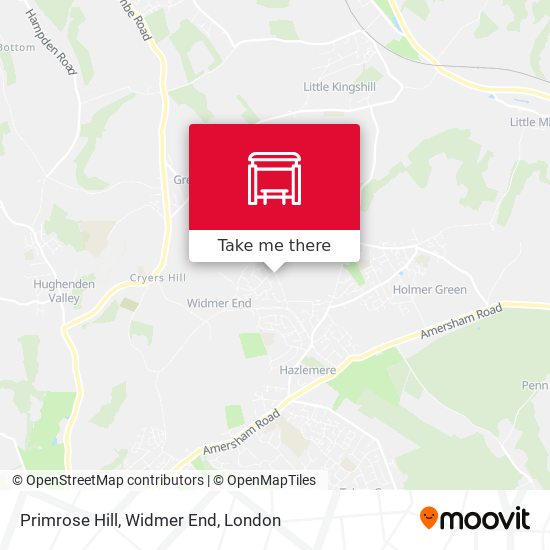 Primrose Hill, Widmer End map
