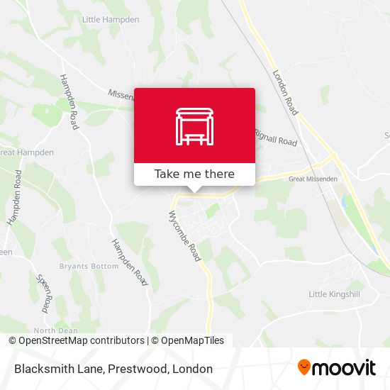 Blacksmith Lane, Prestwood map