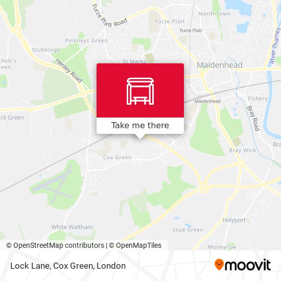 Lock Lane, Cox Green map