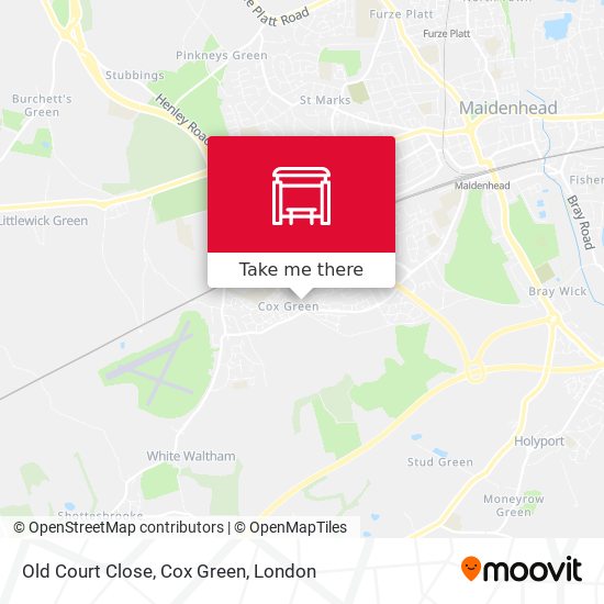 Old Court Close, Cox Green map
