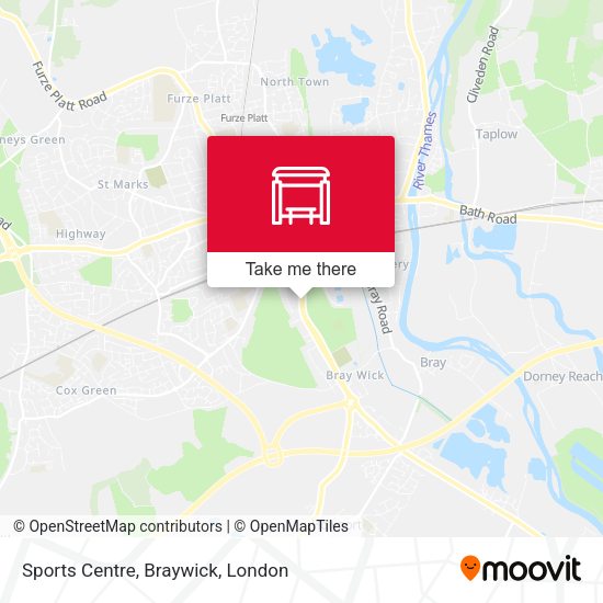 Sports Centre, Braywick map
