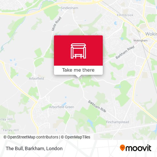 The Bull, Barkham map