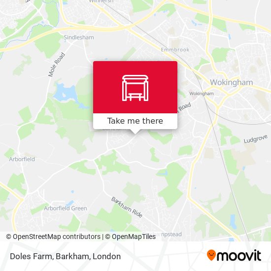 Doles Farm, Barkham map