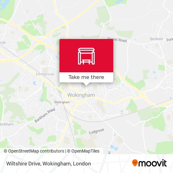 Wiltshire Drive, Wokingham map
