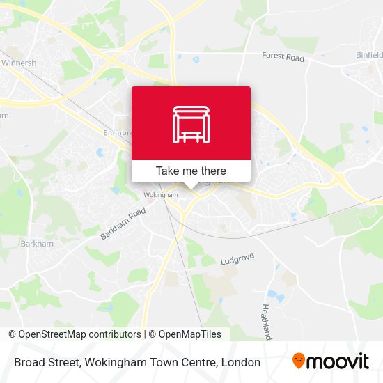 Broad Street, Wokingham Town Centre map