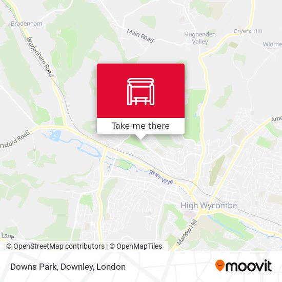 Downs Park, Downley map