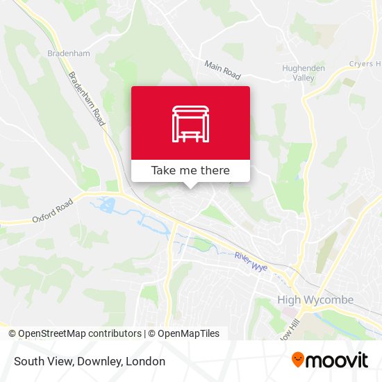 South View, Downley map