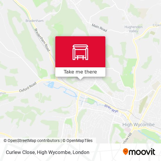 Curlew Close, High Wycombe map