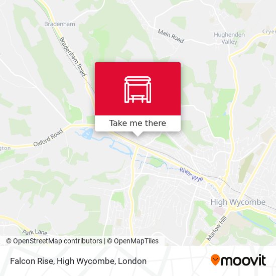 Falcon Rise, High Wycombe map