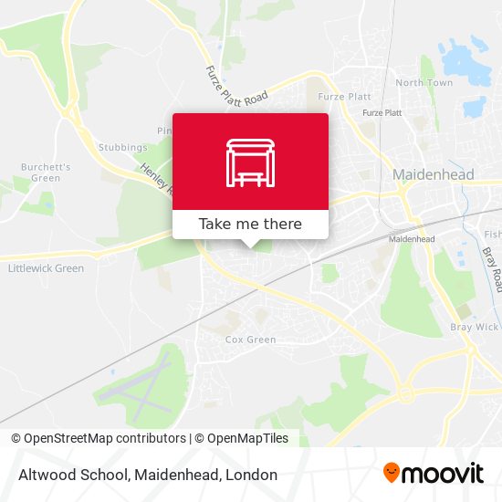 Altwood School, Maidenhead map