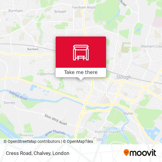 Cress Road, Chalvey map