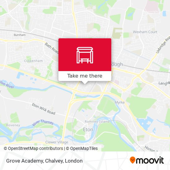 Grove Academy, Chalvey map