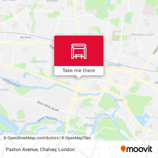 Paxton Avenue, Chalvey map