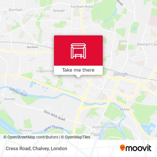 Cress Road, Chalvey map