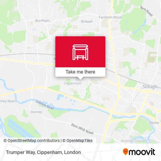 Trumper Way, Cippenham map