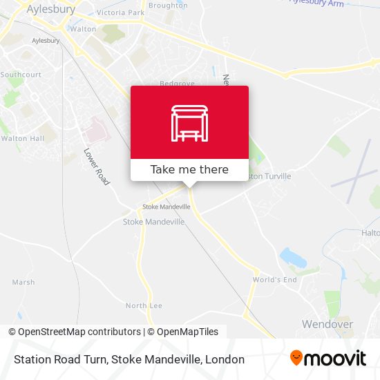 Station Road Turn, Stoke Mandeville map