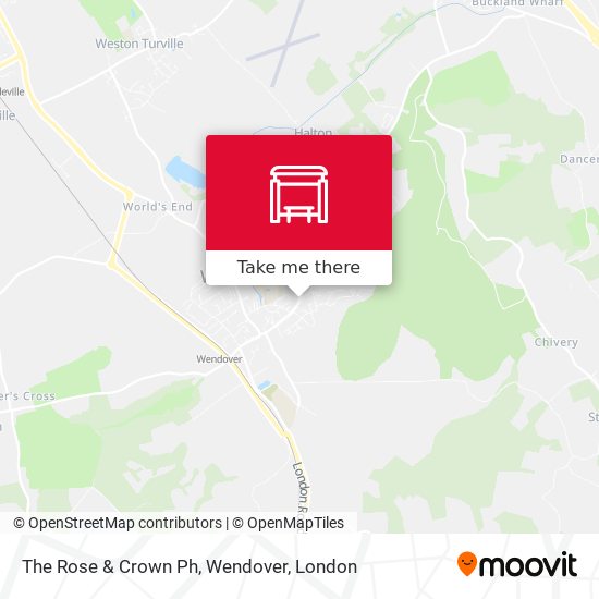 The Rose & Crown Ph, Wendover map