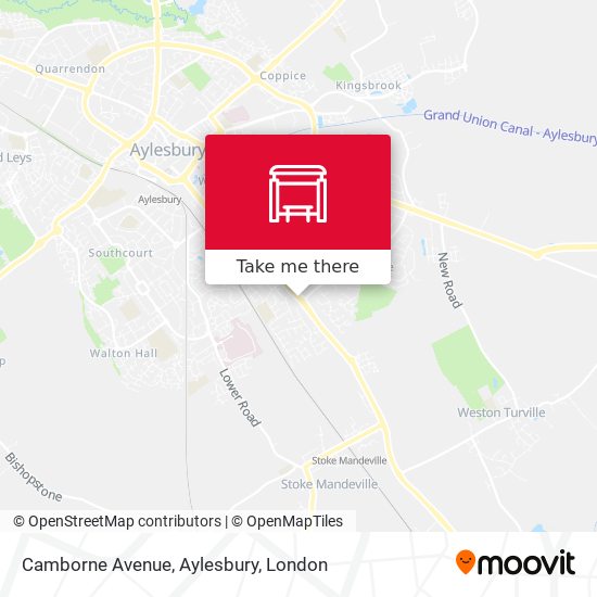 Camborne Avenue, Aylesbury map