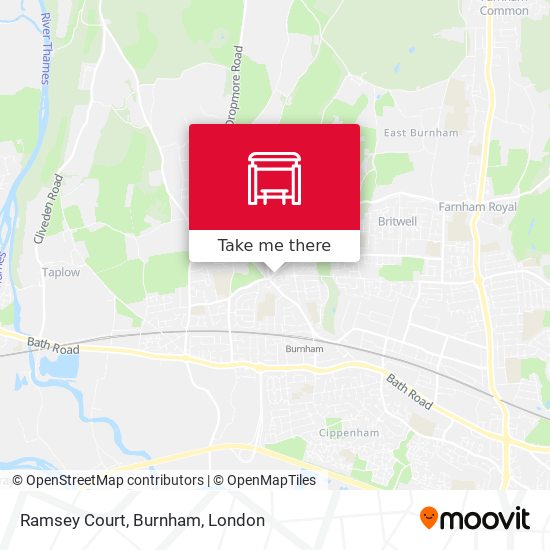 Ramsey Court, Burnham map