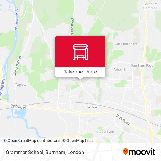 Grammar School, Burnham map
