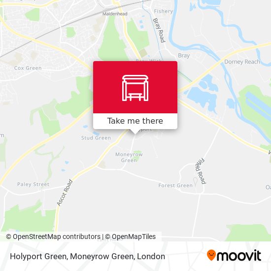 Holyport Green, Moneyrow Green map