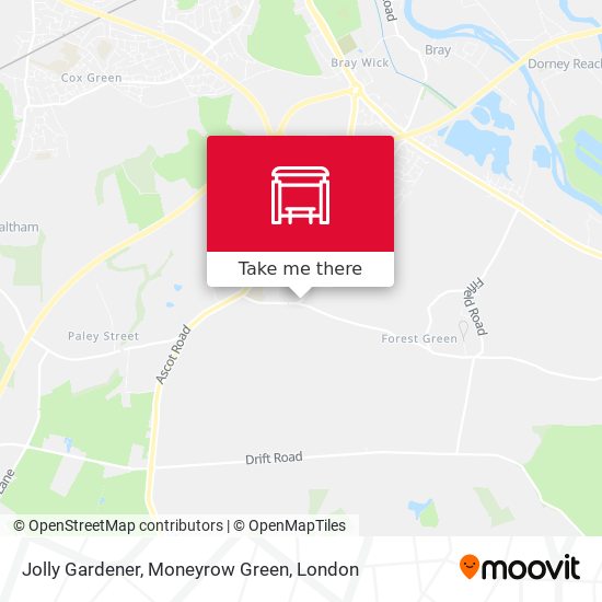 Jolly Gardener, Moneyrow Green map