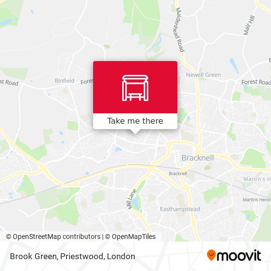Brook Green, Priestwood map