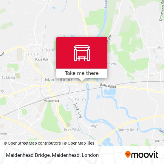 Maidenhead Bridge, Maidenhead map
